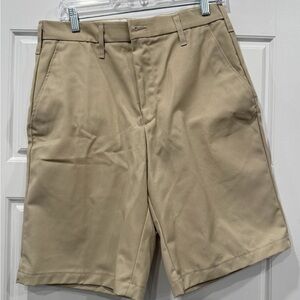 Classic Tan Flat Front Men's Shorts